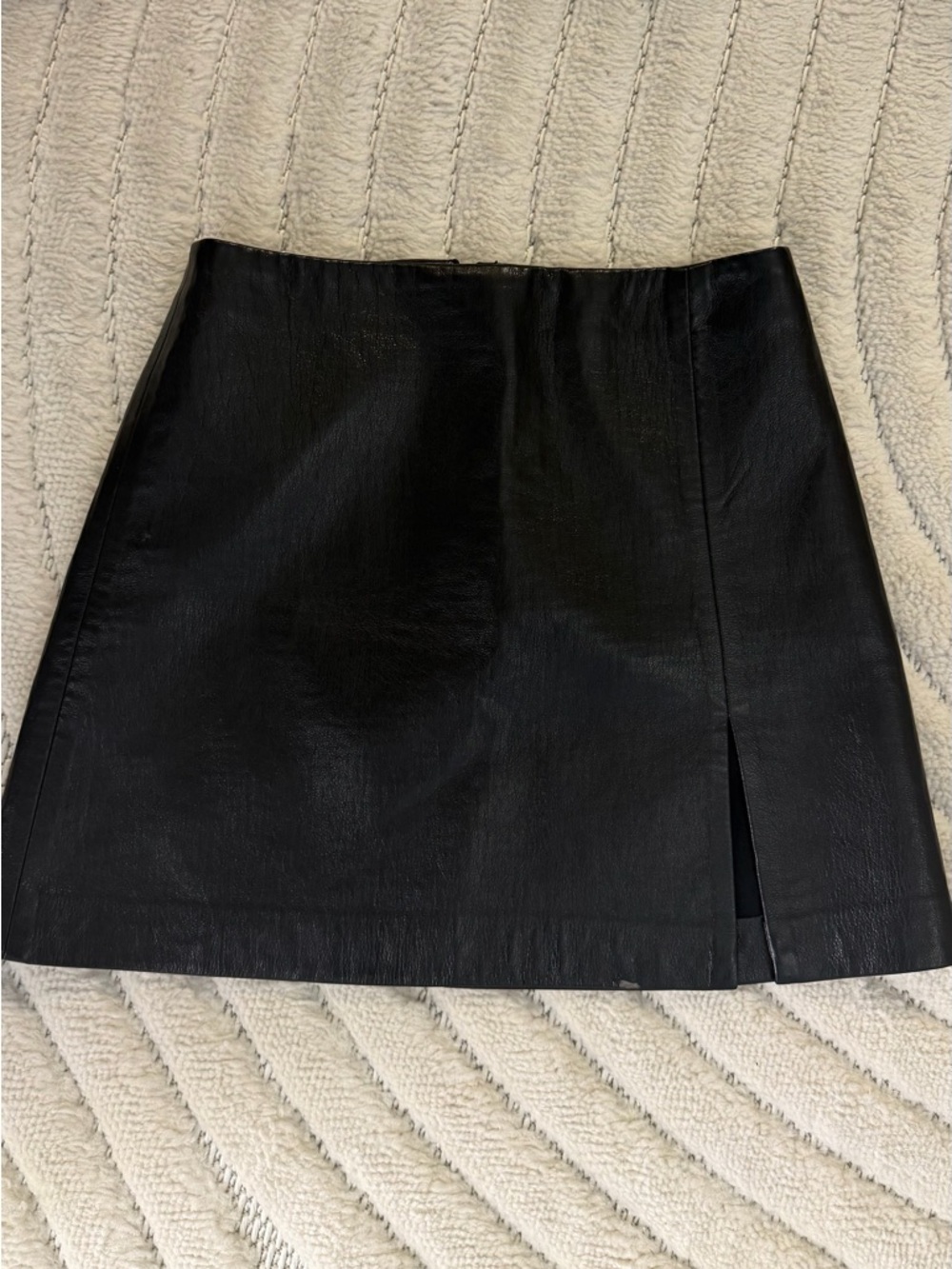 Sunday Best Black Faux Leather Skirt size 0